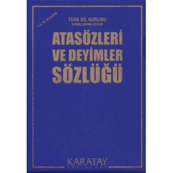 Atasözleri ve Deyimler Sözlüğü (Plastik Kapak)