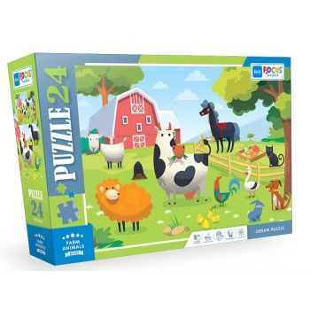 Blue Focus Farm Anımals (Çiftlik Hayvanları) - 24 Parça