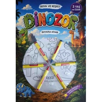 Boya Keşfet- Dinozor Boyama Kitabı