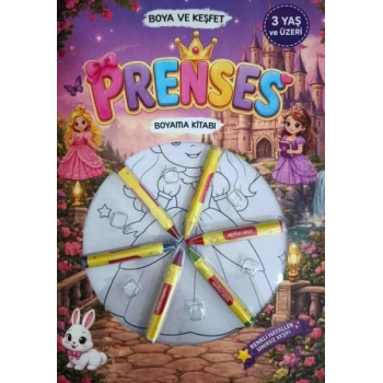 Boya Keşfet- Prenses Boyama Kitabı