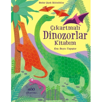 Çıkartmalı Dinozorlar Kitabım / Kes - Boya - Yapıştır