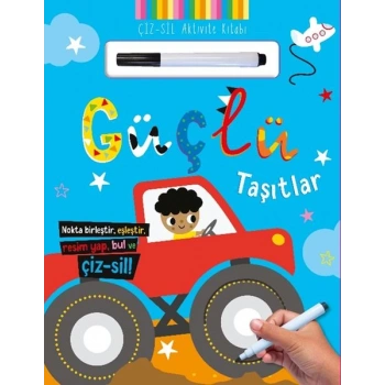 Çiz – Sil Aktivite Kitabı Güçlü Taşıtlar
