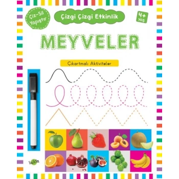Çizgi Çizgi Etkinlik- Meyveler (4+ Yaş)
