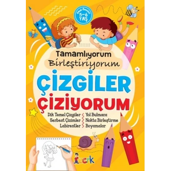 Çizgiler Çiziyorum - Tamamlıyorum Birleştiriyorum