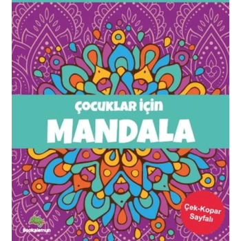 Çocuklar için Mandala - Mor