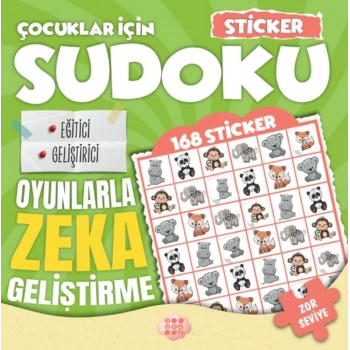 Çocuklar için Sudoku - Sticker Hediyeli Zor Seviye 2