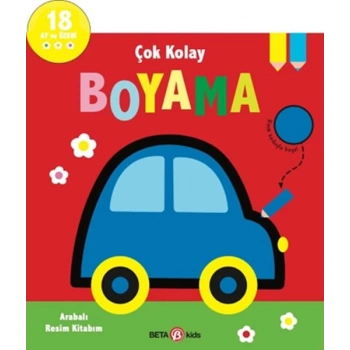 Çok Kolay Boyama Arabalı Resim Kitabım