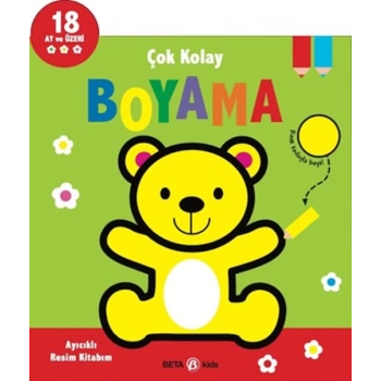 Çok Kolay Boyama Ayıcıklı Resim Kitabım