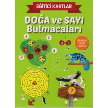 Eğitici Kartlar Doğa ve Sayı Bulmacaları