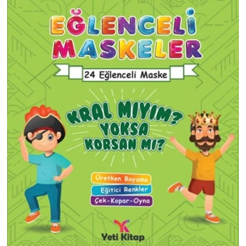 Eğlenceli maskeler kral mıyım yoksa korsan mı?