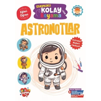 Etkinlikli Kolay Boyama -Astronotlar