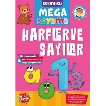 Etkinlikli Mega Boyama - Harfler ve Sayılar