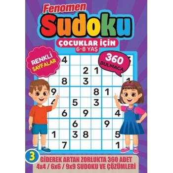 Fenomen Çocuklar için Sudoku (6-8 Yaş) -3