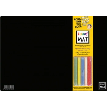 Funny Mat Black (Tebeşirli) Serbest Çalışma 25X35Cm