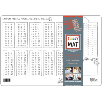 Funny Mat - Çarpım Tablosu 33,5x48cm
