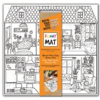 Funny Mat - Evim Güzel Evim 40x40cm