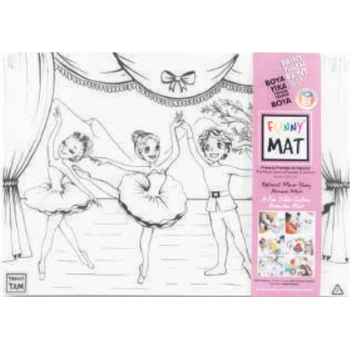 Funny Mat - Prens İle Prenses Ve Dansçılar 33,5 x 48 cm