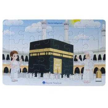 Hacca Gidiyorum 24 Parça Yapboz