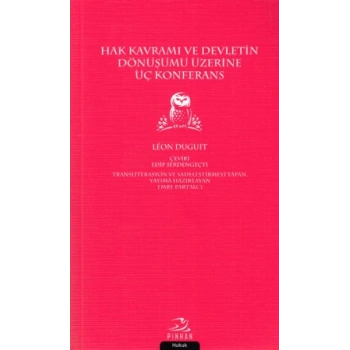 Hak Kavramı Devletin Dönüşümü Üzerine Üç Konferans