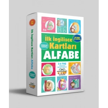 İlk İngilizce Kartları - Alfabe (3-6 Yaş)