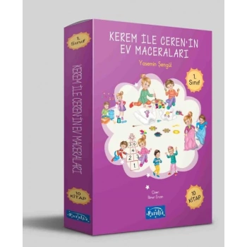 Kerem ile Ceren’in Ev Maceraları 10 Kitap Set