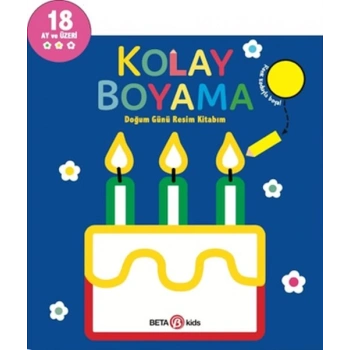 Kolay Boyama Doğum Günü Resim Kitabım