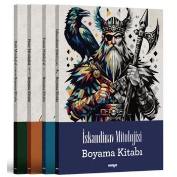 Maya Mitoloji Boyama Seti - 4 Kitap