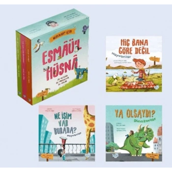 Minikler İçin Esmâül Hüsnâ Seti (3 Çift Taraflı Kitap)
