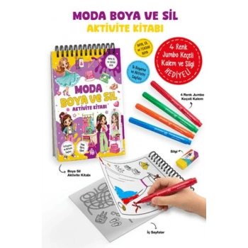 Moda - Boya ve Sil Aktivite Kitabı