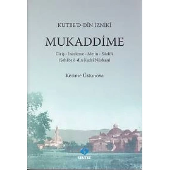 Mukaddime ( Kutbed-Din İzniki )