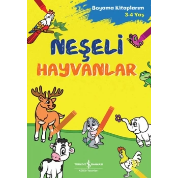 Neşeli Hayvanlar - Boyama Kitaplarım 3-4 Yaş