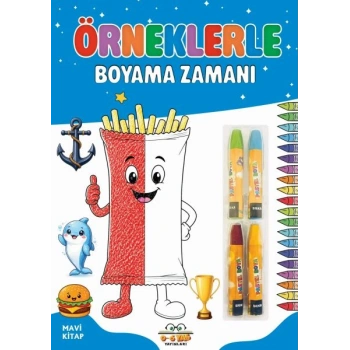 Örneklerle Boyama Zamanı - Mavi Kitap