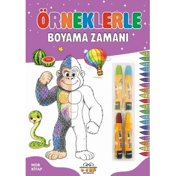 Örneklerle Boyama Zamanı - Mor Kitap
