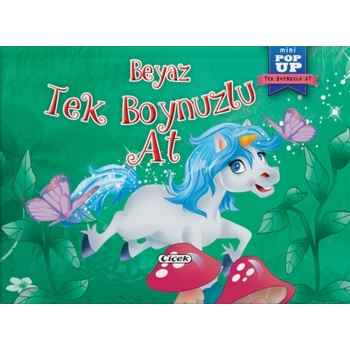 Pop-Up Mini Tek Boynuzlu At - Beyaz Tek Boynuzlu At