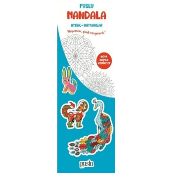 Puslu Mandala Çocuk Ayraç - Hayvanlar