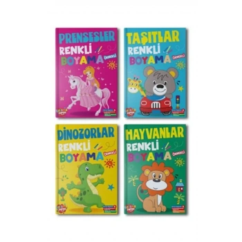 Renkli Boyama 10 set+1 Set (44 Kitap)