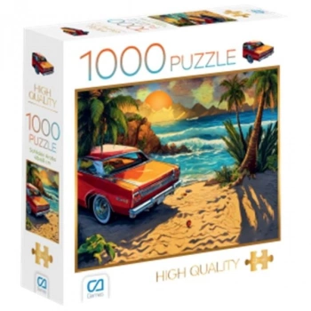 Sahildeki Araba Puzzle 1000