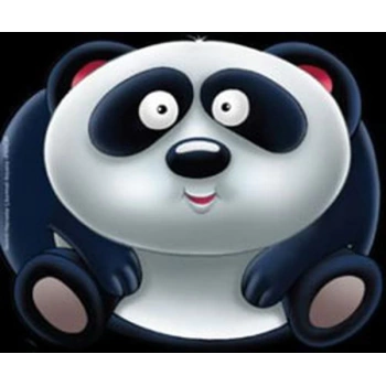 Sevimli Hayvanlar Çıkartmalı Boyama Panda