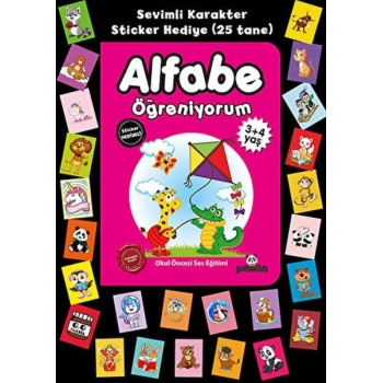 Stickerlı 3+4 Yaş Alfabe Öğreniyorum