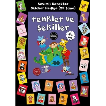 Stickerlı 4+ Yaş Renkler ve Şekiller