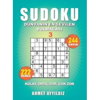 Sudoku Dünyanın En Sevilen Bulmacası 3