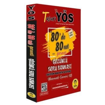 Tasarı YÖS 80de 80 Net Garanti Çözümlü Soru Bankası