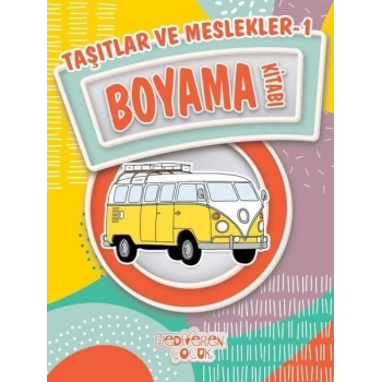 Taşıtlar ve Meslekler 1 Boyama Kitabı