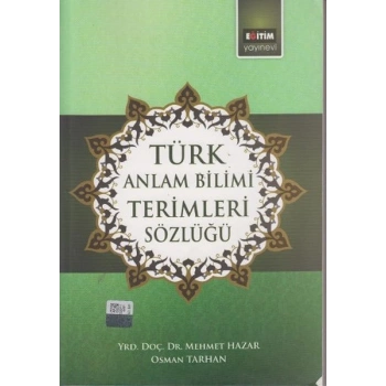 Türk Anlam Bilimi Terimleri Sözlüğü