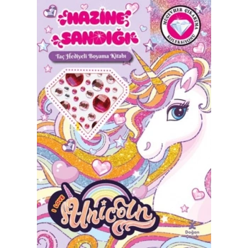 Unicorn - Hazine Sandığı (Taç Hediyeli Boyama Kitabı)