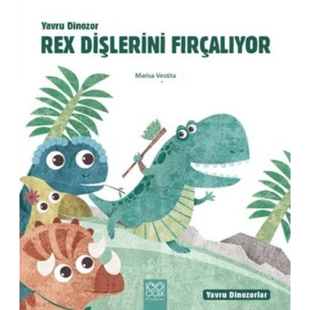 Yavru Dinozor Rex Dişlerini Fırçalıyor