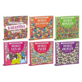 Yetişkinler İçin Boyama Seti 6lı