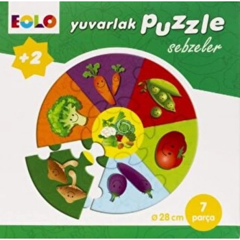 Yuvarlak Puzzle-Sebzeler