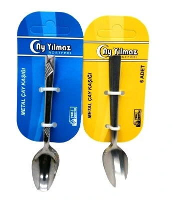 AY YILMAZ ( 6PCS ) METAL ÇAY KAŞIK*200