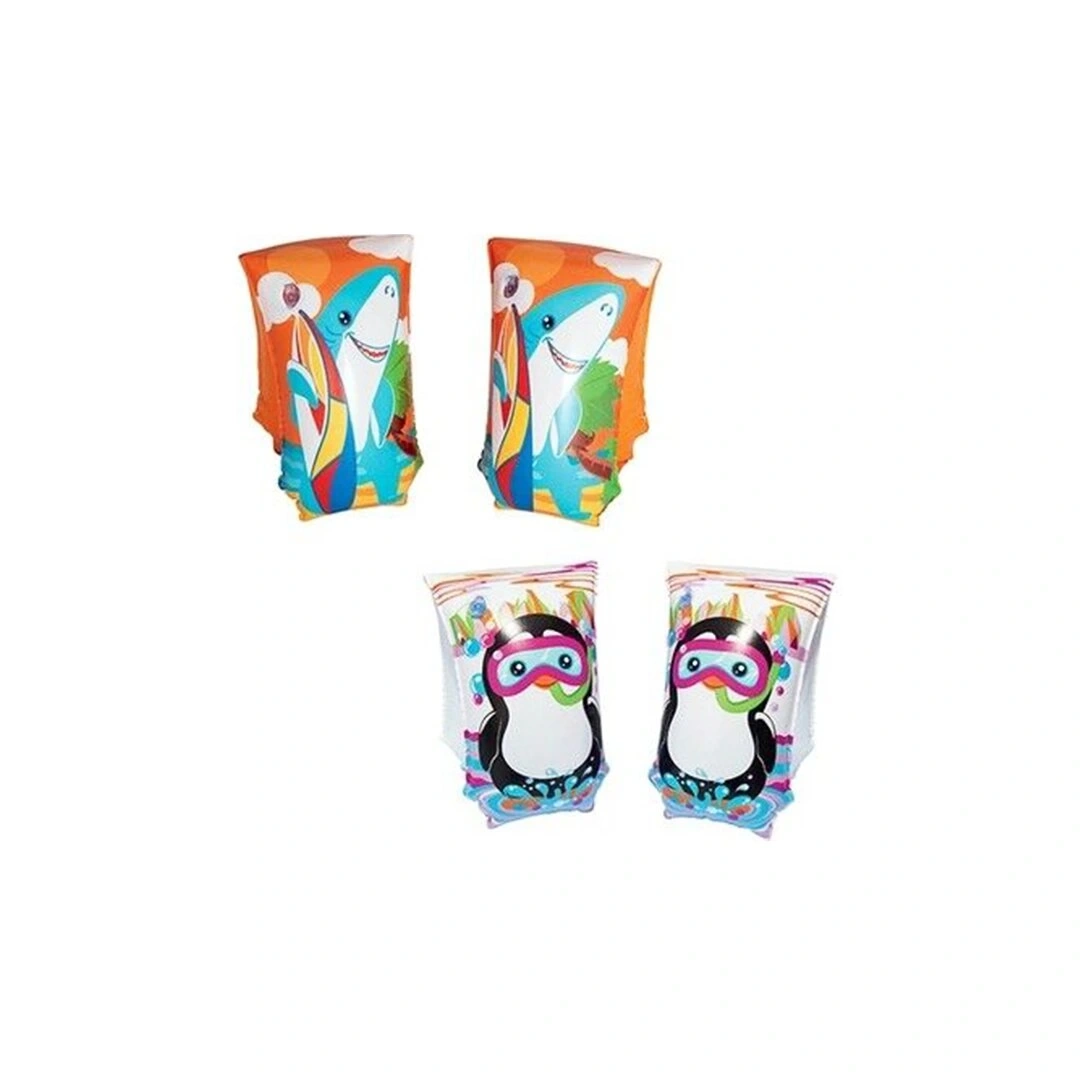 BESTWAY-12409 ( TURUNCU DESENLİ ) BÜYÜK ÇOCUK DENİZ KOLLUK ( 33X17CM ) ( 6-12YAŞ )*24=K